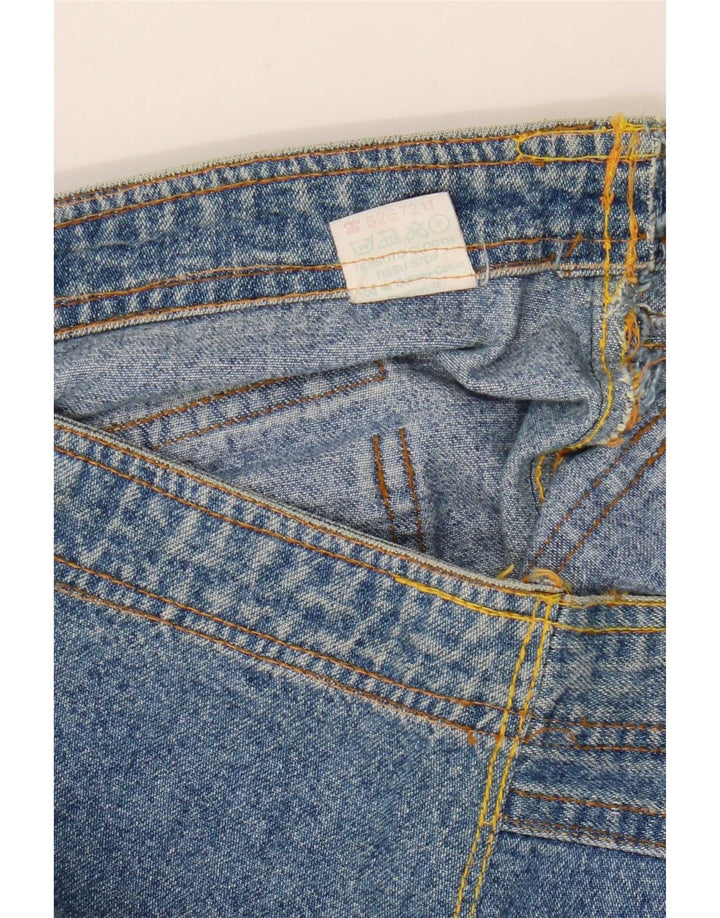 Vintage Womens Denim Skirt IT 46 Large W34 Blue Cotton