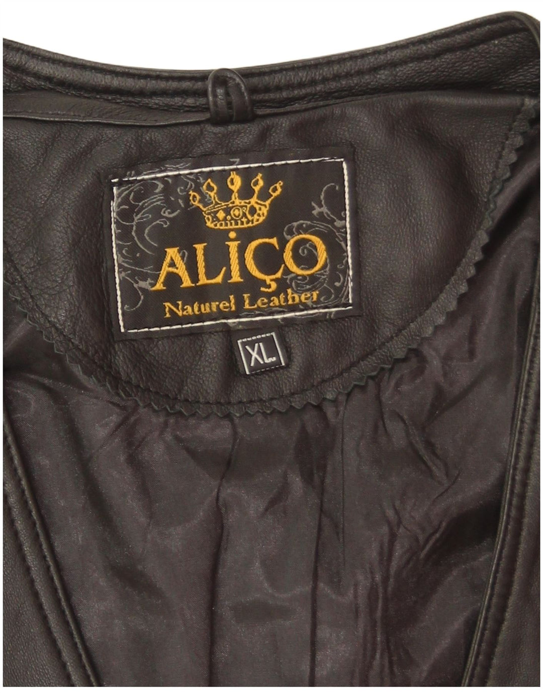 Vintage Mens Leather Gilet UK 42 XL Black Leather