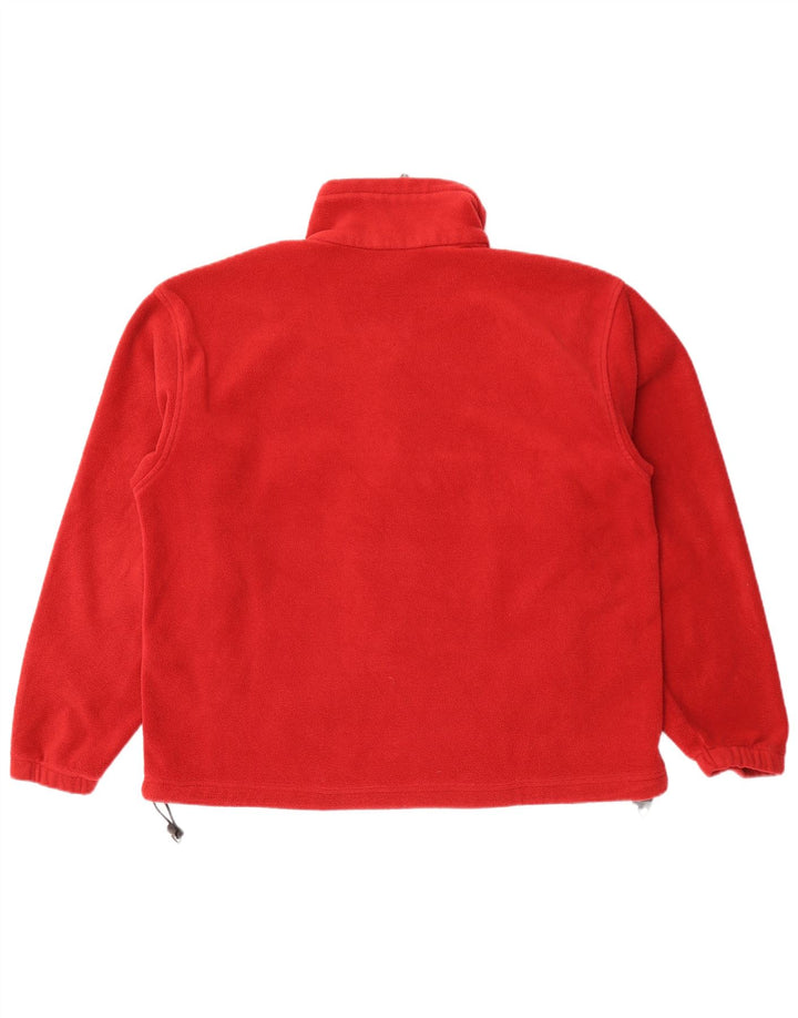 Columbia Mens Fleece Jacket UK 42 XL Red Polyester