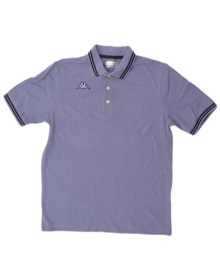 Kappa Mens Polo Shirt Medium Blue Cotton
