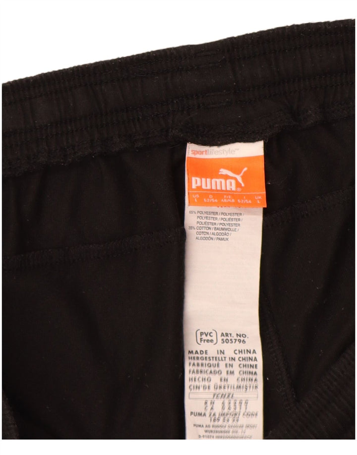 Puma Mens Sport Shorts Large Black Colourblock Polyester