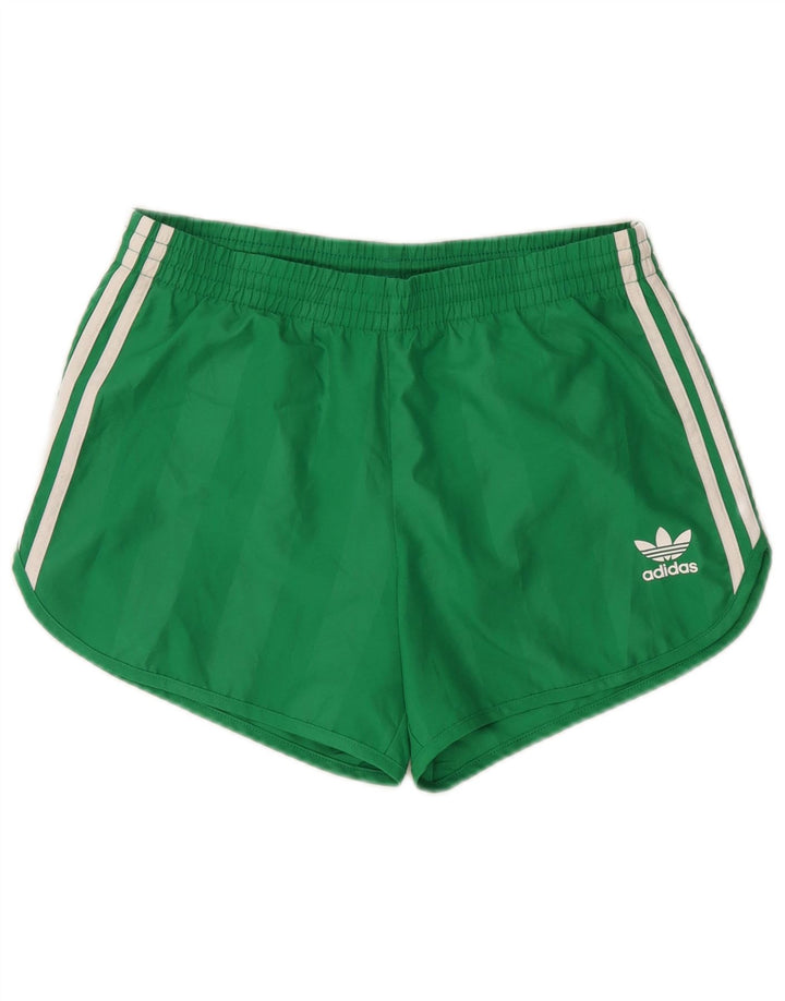 Adidas Womens Sport Shorts Small Green Polyester