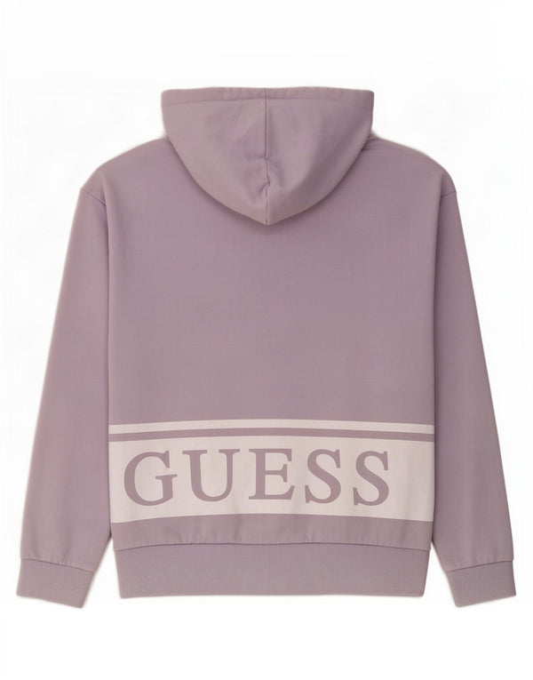 Guess Girls Graphic Zip Hoodie Sweater 15-16 Years Purple Cotton