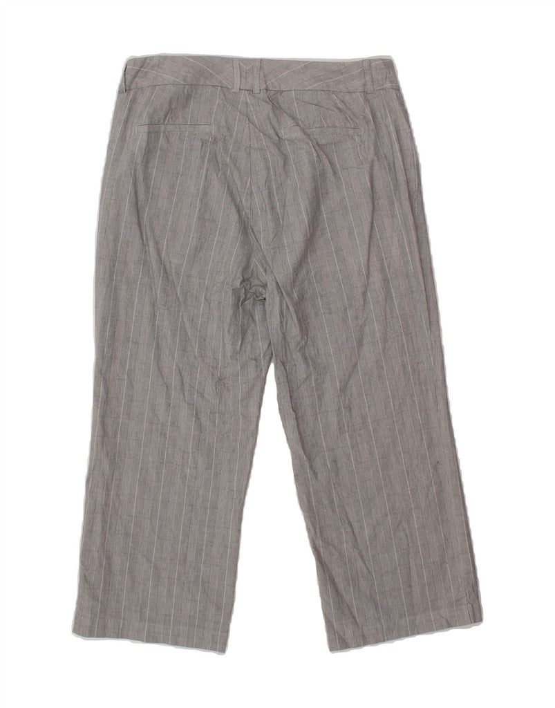 DOCKERS Womens Straight Capri Trousers US 8 Medium W32 L22 Grey Check Vintage Dockers and Second-Hand Dockers from Messina Hembry 