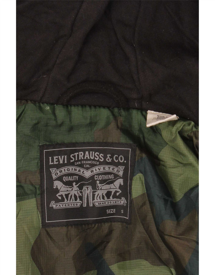 Levi's Mens Hooded Lumberjack Flannel Shirt Small Red Check
