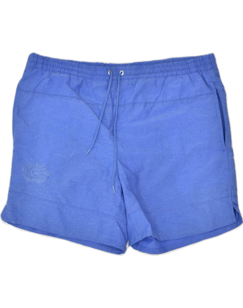 FREE SPORT Mens Sport Shorts Medium Blue Polyester | Vintage | Thrift | Second-Hand | Used Clothing | Messina Hembry 