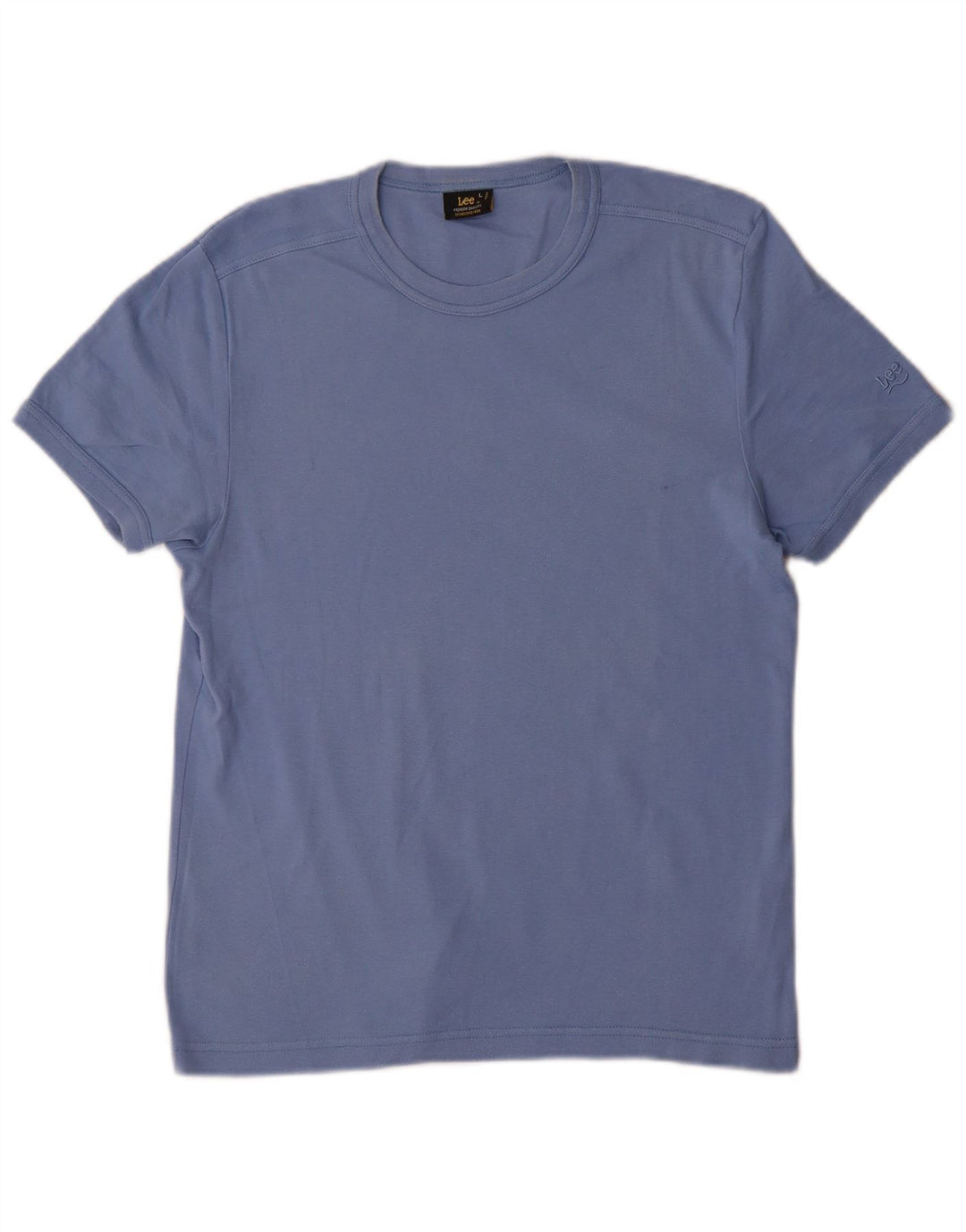 Lee Womens T-Shirt Top Large Blue Cotton