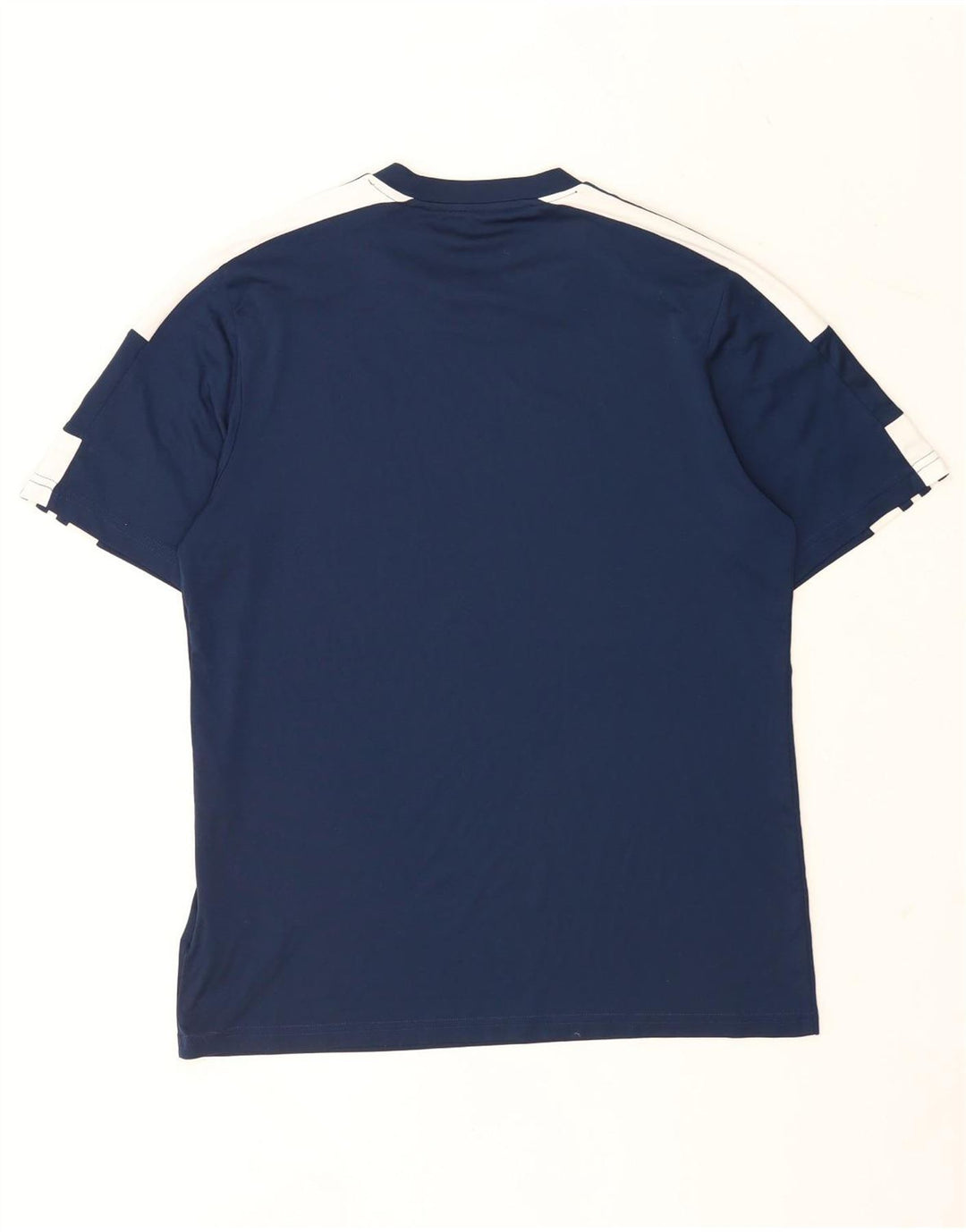 Adidas Mens Aeroready T-Shirt Top Large Navy Blue Colourblock Polyester