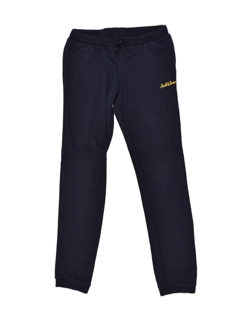 JACK & JONES Boys Tracksuit Trousers Joggers 15-16 Years Navy Blue Cotton | Vintage Jack & Jones | Thrift | Second-Hand Jack & Jones | Used Clothing | Messina Hembry 