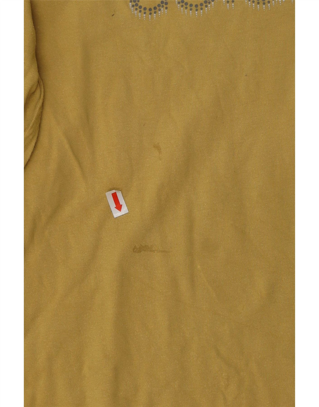 COLUMBIA Womens Graphic Top Long Sleeve UK 14 Large Yellow Cotton