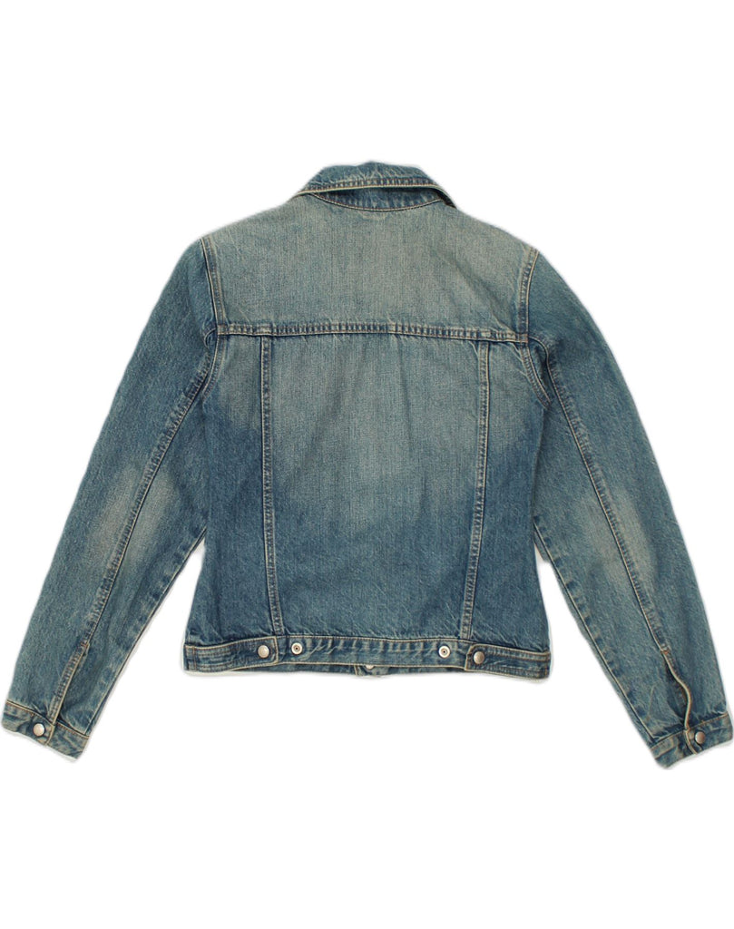 BENETTON Womens Denim Jacket UK 10 Small Blue Cotton | Vintage Benetton | Thrift | Second-Hand Benetton | Used Clothing | Messina Hembry 