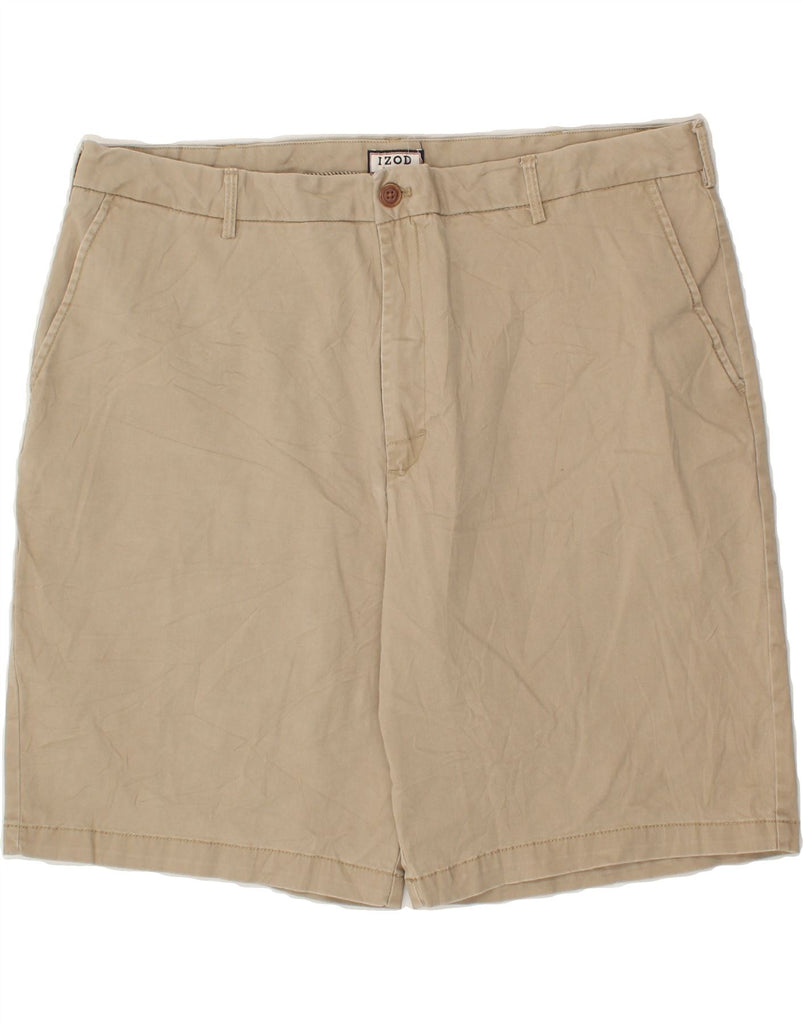 IZOD Mens Chino Shorts W42 2XL Beige Cotton | Vintage Izod | Thrift | Second-Hand Izod | Used Clothing | Messina Hembry 