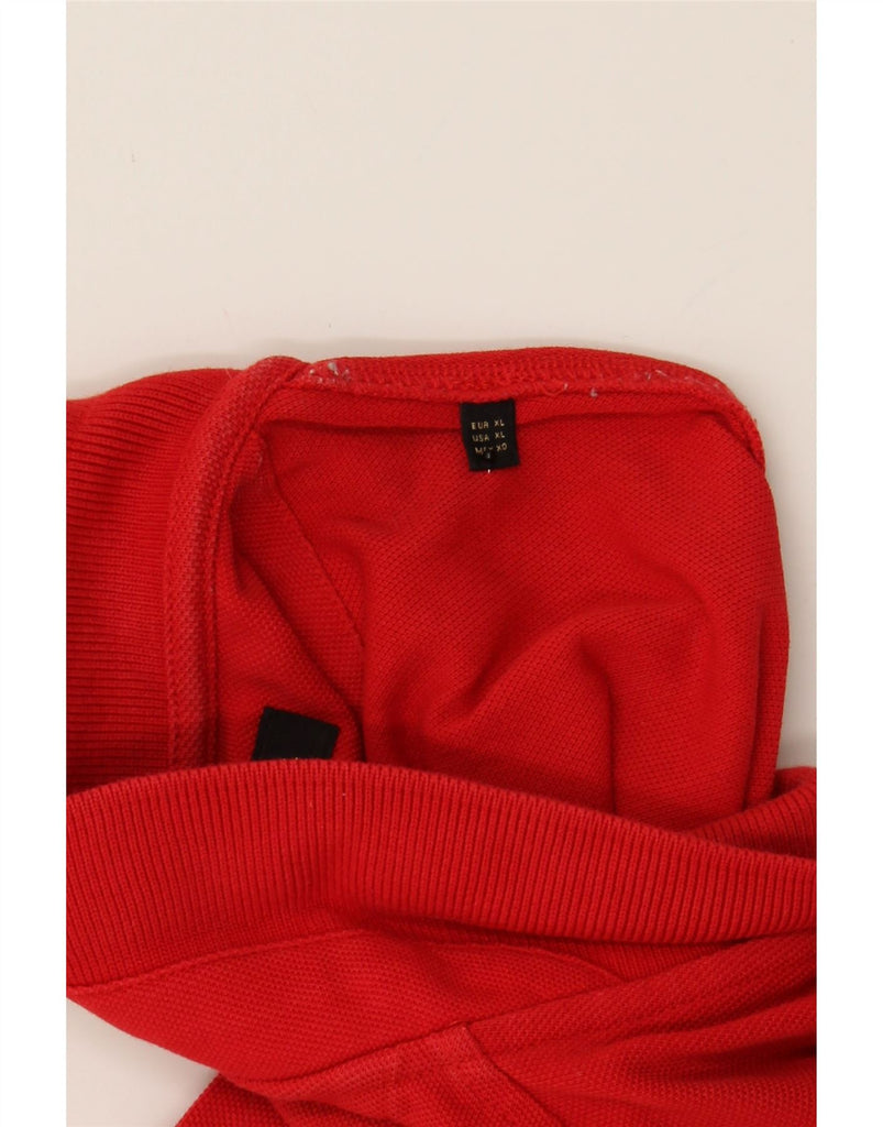 MASSIMO DUTTI Mens Polo Shirt XL Red Cotton Vintage Massimo Dutti and Second-Hand Massimo Dutti from Messina Hembry 