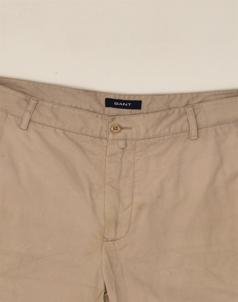 GANT Mens Straight Chino Trousers W38 L32  Beige Cotton | Vintage Gant | Thrift | Second-Hand Gant | Used Clothing | Messina Hembry 