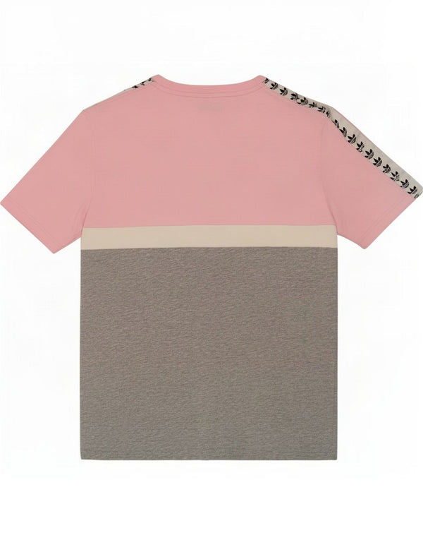 Adidas Girls Graphic T-Shirt Top 15-16 Years Pink Colourblock Cotton