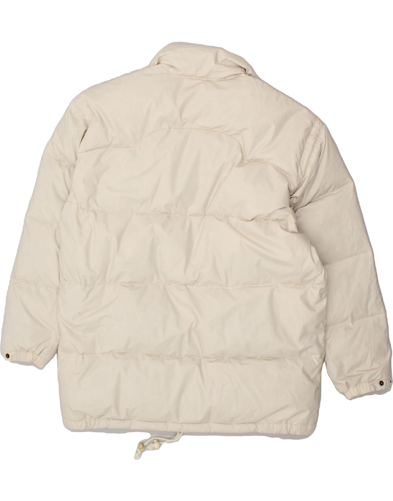 VINTAGE Mens Padded Jacket UK 40 Large Beige Polyester | Vintage Vintage | Thrift | Second-Hand Vintage | Used Clothing | Messina Hembry 