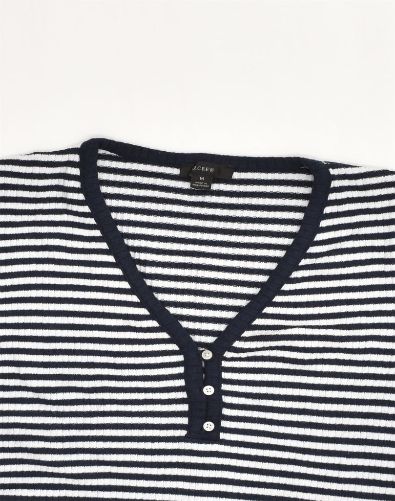 J. CREW Womens Top Long Sleeve UK 12 Medium Black Striped Cotton | Vintage J. Crew | Thrift | Second-Hand J. Crew | Used Clothing | Messina Hembry 