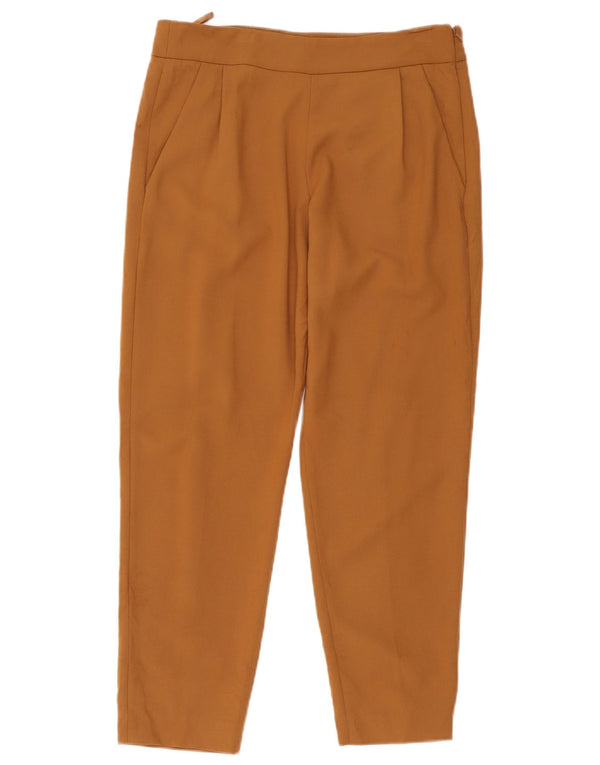 French Connection Womens Pegged Casual Trousers UK 12 Medium W32 L27 Brown