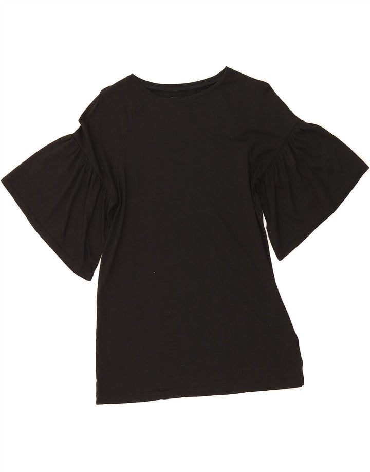 CHAPS Womens Blouse Top UK 10 Small Black Cotton Vintage Chaps and Second-Hand Chaps from Messina Hembry 