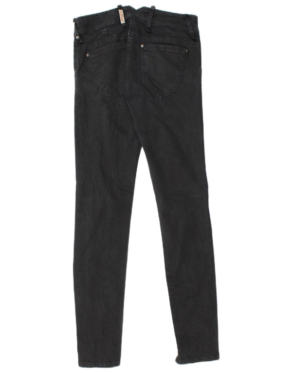 Einstein Womens Skinny Casual Trousers XS W26 L31 Black Cotton