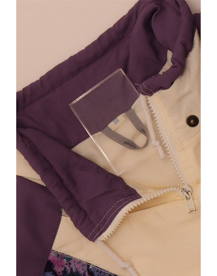 Rukka Womens Loose Fit Windbreaker Jacket EU 38 Medium White Colourblock