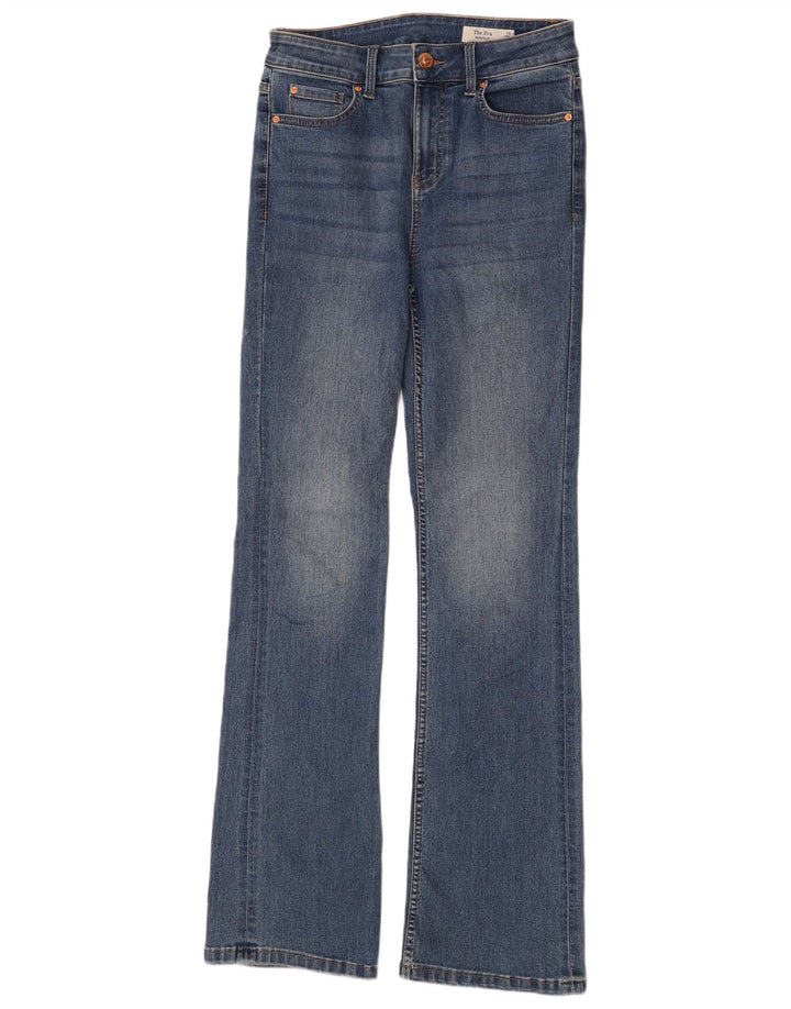 Marks & Spencer Womens The Eva Bootcut Jeans UK 10 Small W28 L34 Blue