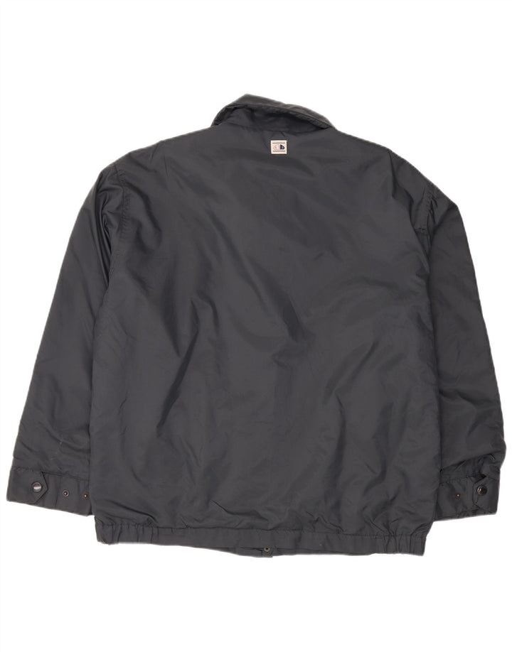 AMERICANINO Mens Graphic Loose Fit Windbreaker Jacket UK 38 Medium Grey
