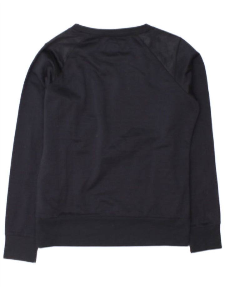 The North Face Womens Graphic Sweatshirt Jumper UK 10 Small Navy Blue