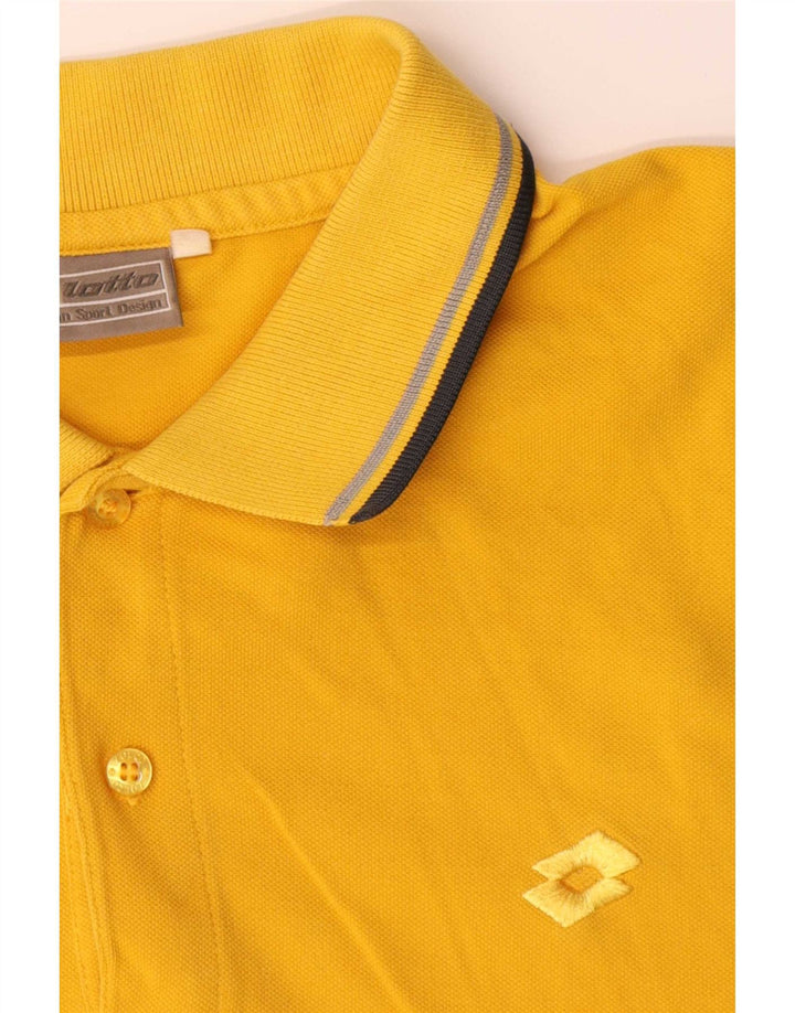 Lotto Mens Polo Shirt XL Yellow