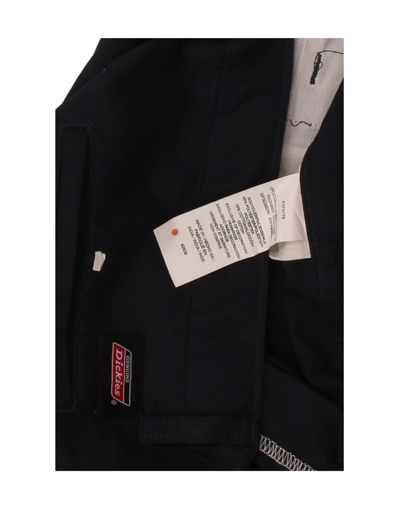 DICKIES Mens Straight Cargo Trousers W42 L32 Navy Blue Polyester Vintage Dickies and Second-Hand Dickies from Messina Hembry 