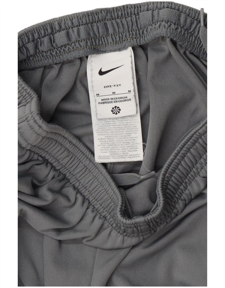 Nike Mens Dri Fit Tracksuit Trousers Medium Grey Colourblock Polyester