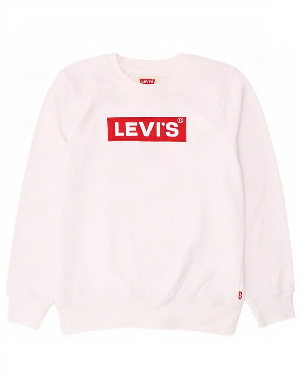 Levi's Boys Graphic Sweatshirt Jumper 11-12 Years White