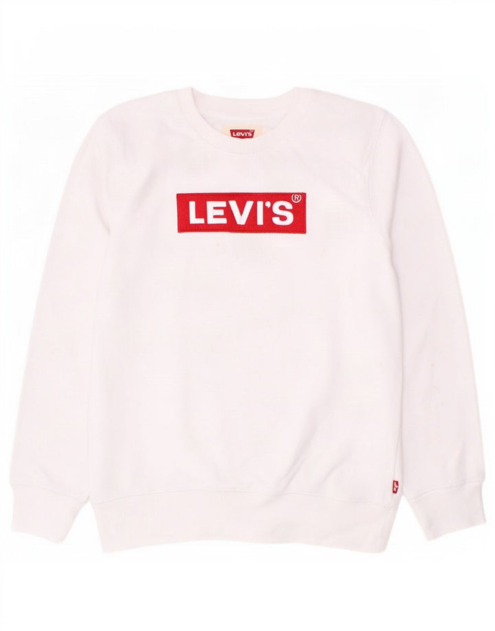 Levi's Boys Graphic Sweatshirt Jumper 11-12 Years White