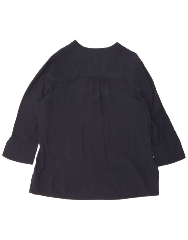 Tommy Hilfiger Womens Top 3/4 Sleeve US 14 XL Navy Blue Viscose