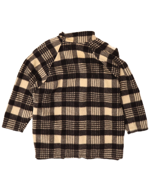 Vintage Womens 2 Button Blazer Jacket UK 20 2XL Black Check