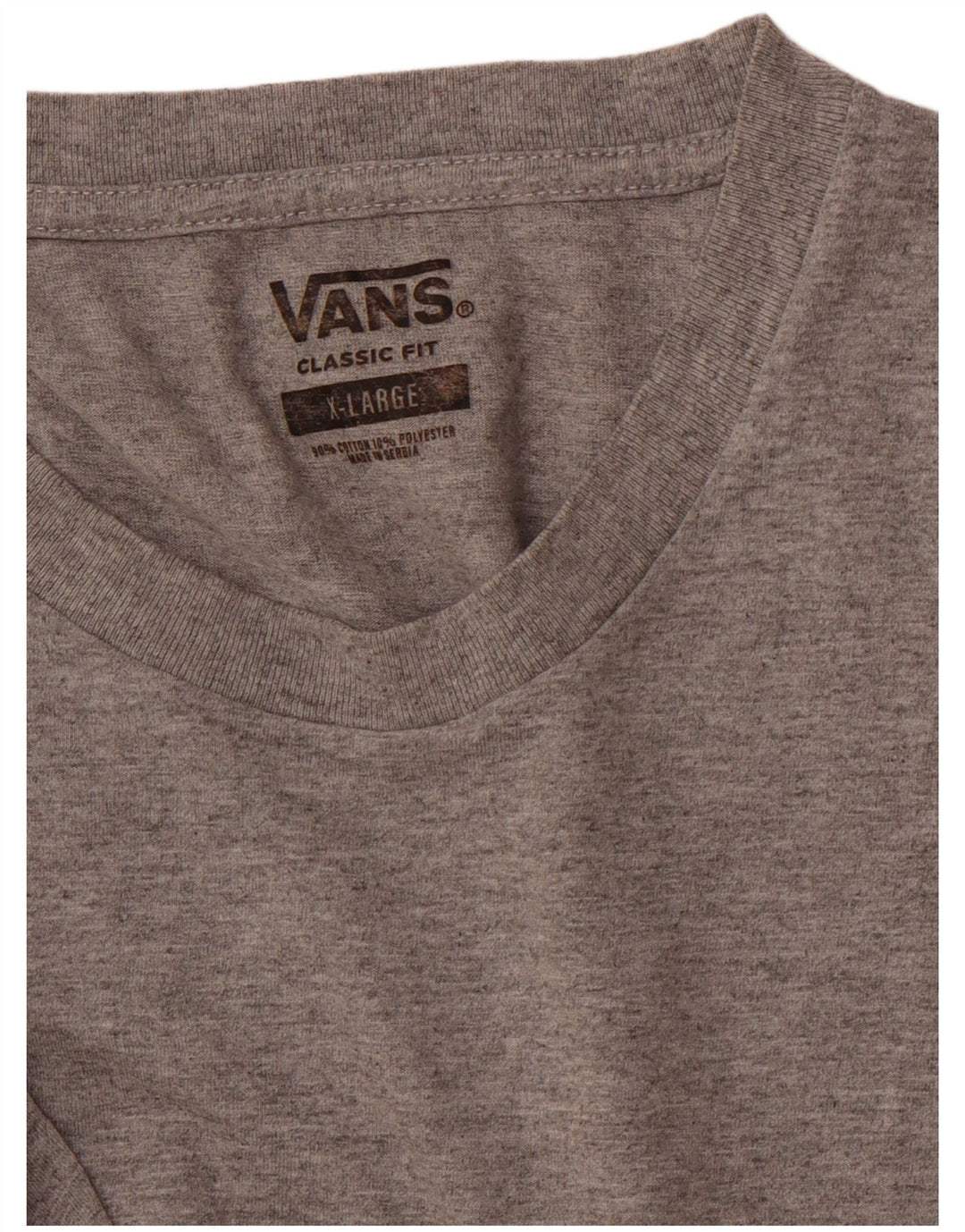 VANS Mens Classic Fit T-Shirt Top XL Black Colourblock Cotton