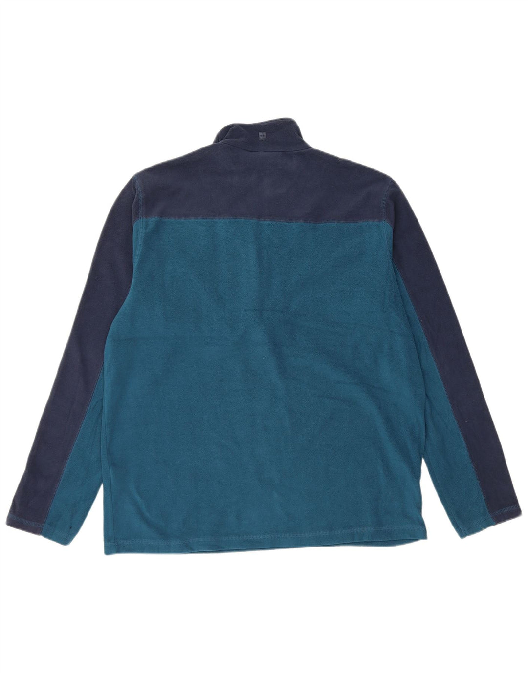 MOUNTAIN WAREHOUSE Mens Fleece Jumper Medium Navy Blue Colourblock