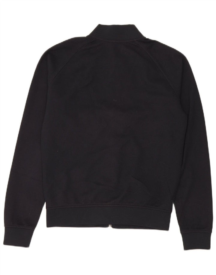 Zara Mens Tracksuit Top Jacket Medium Black Polyester