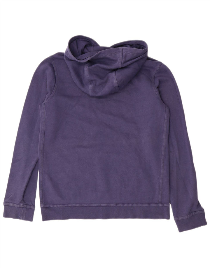 NIKE Boys Graphic Hoodie Jumper 13-14 Years XL Navy Blue Cotton