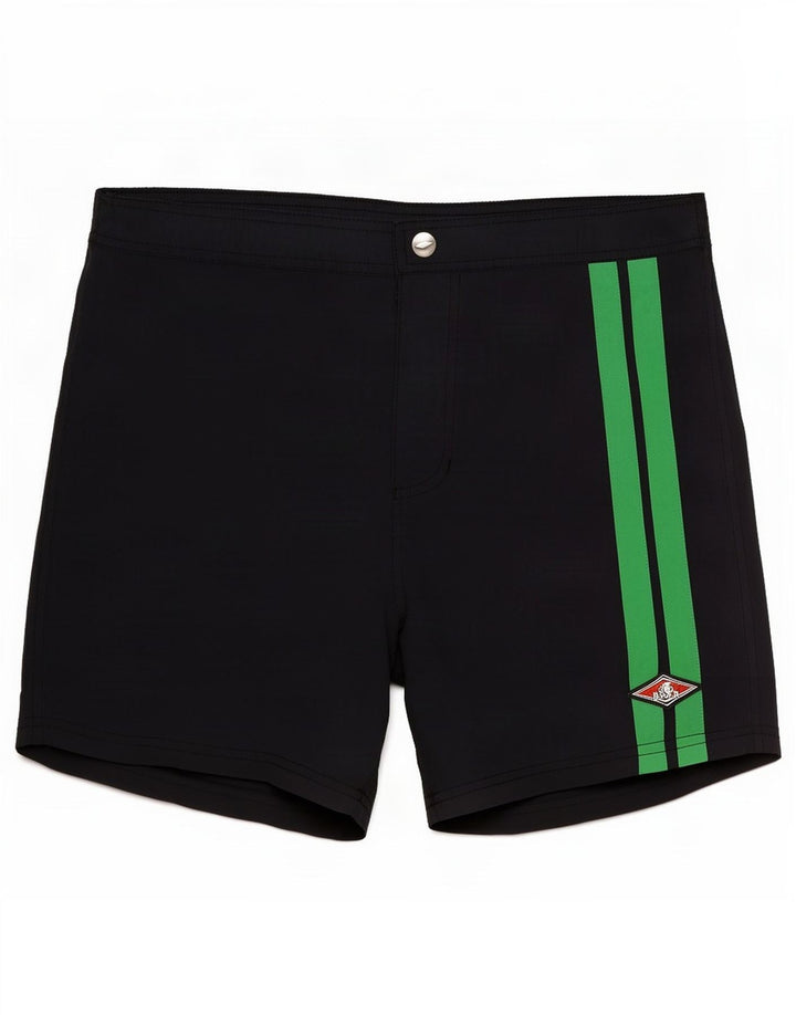 Bear Mens Swimming Shorts Medium Navy Blue Colourblock Polyamide