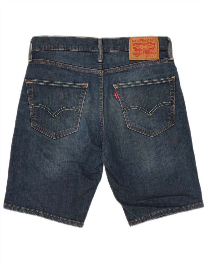 LEVI'S Mens 502 Denim Shorts W29 Small Blue