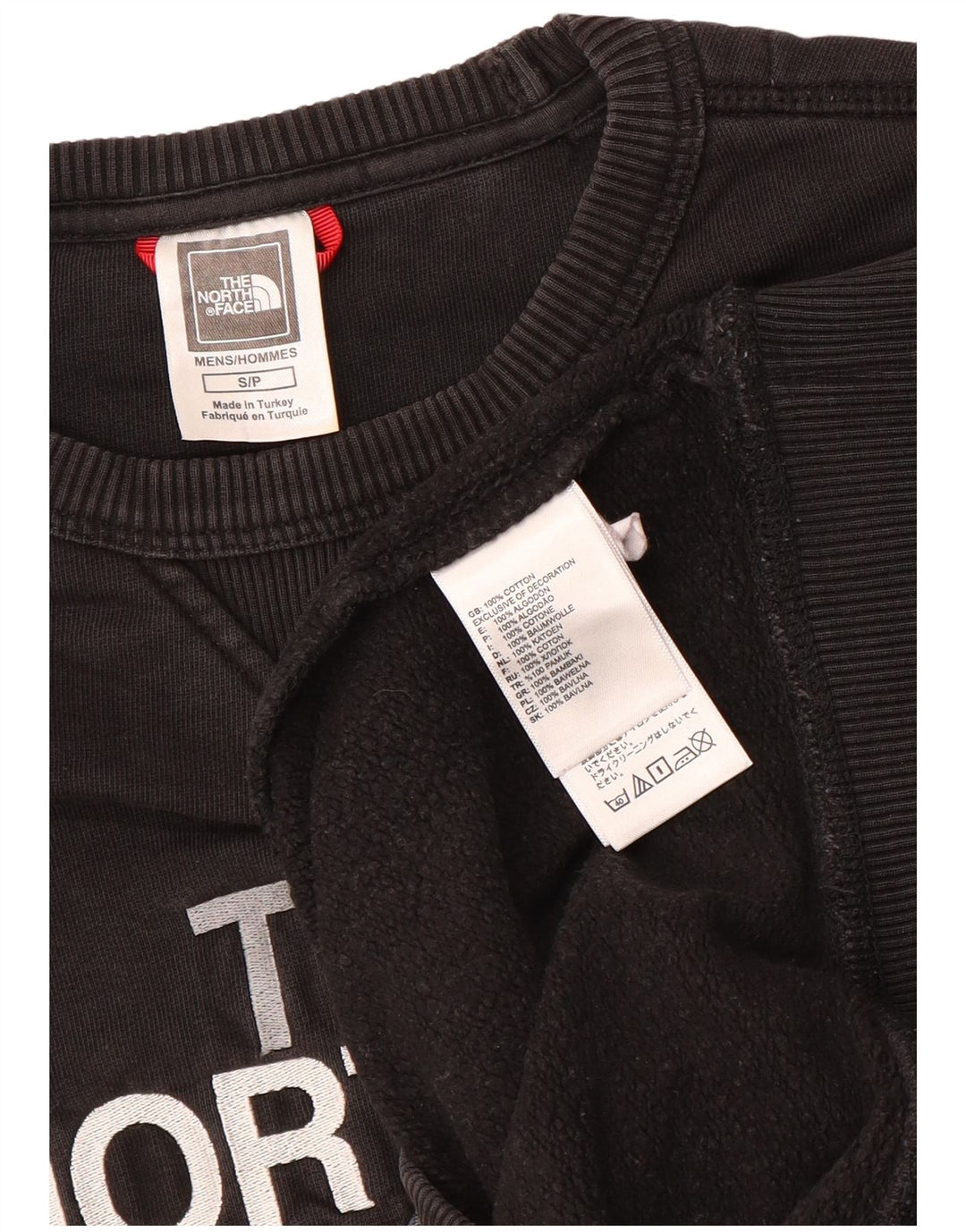 The North Face Mens Graphic Sweatshirt Jumper Small Black Cotton