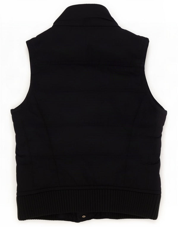 Abercrombie & Fitch Womens Padded Gilet UK 14 Medium Navy Blue Polyester