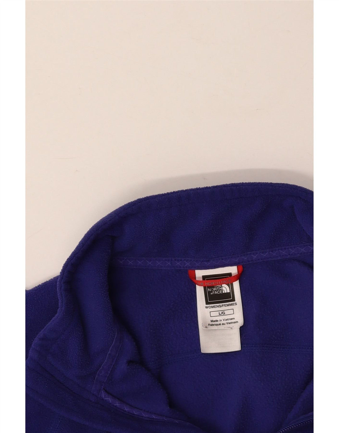THE NORTH FACE Womens Fleece Jacket UK 16 Large Purple Polyester