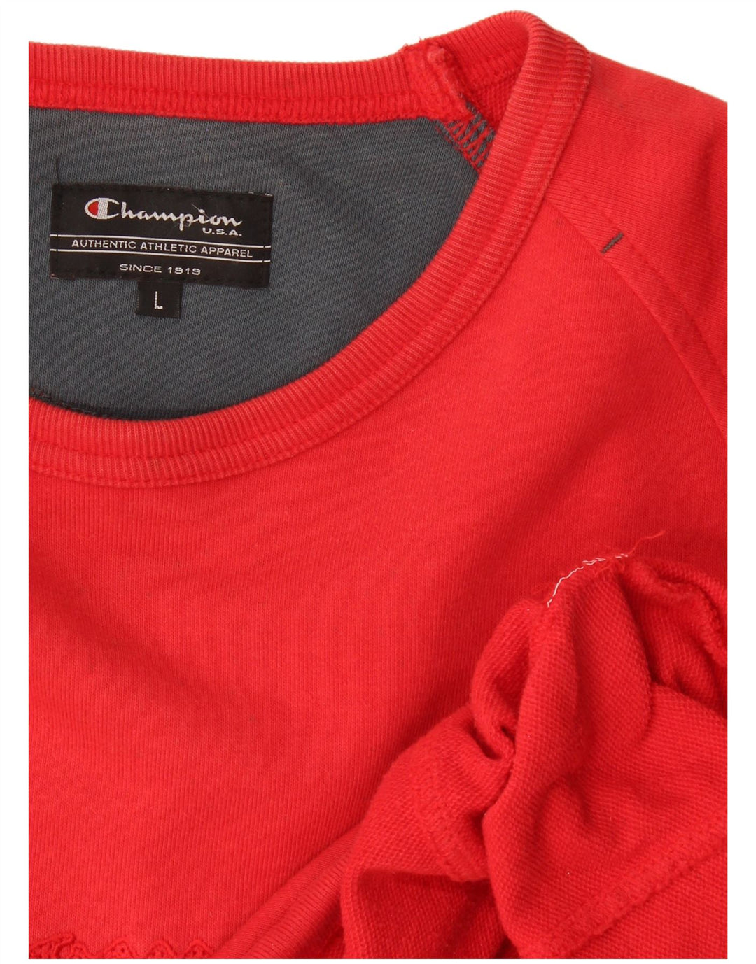 Champion Mens Graphic Sweatshirt Jumper Large Red