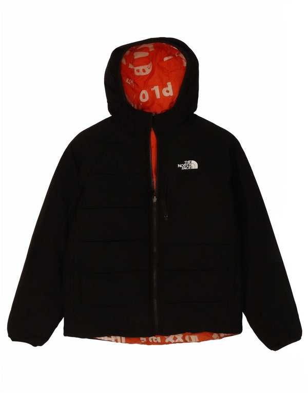The North Face Boys Hooded Reversible Jacket 13-14 Years large Black