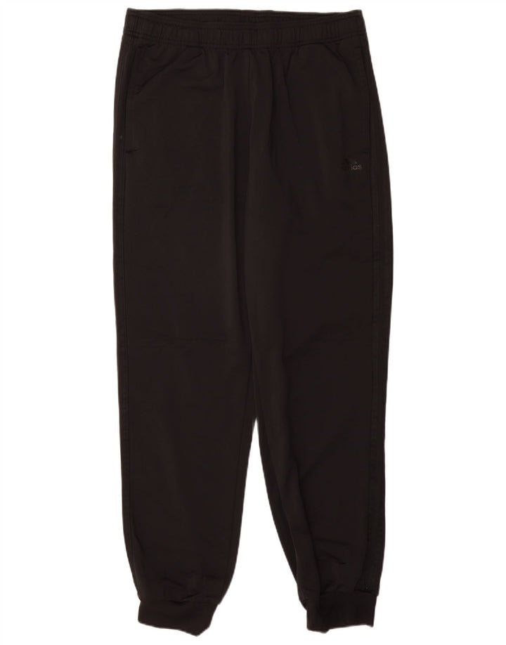 ADIDAS Mens Tracksuit Trousers Joggers Large  Black Polyester