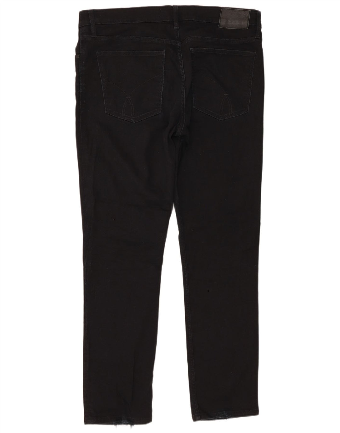 Calvin Klein Mens Slim Jeans W36 L32 Black Cotton