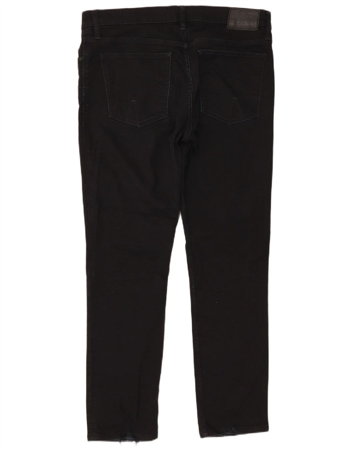 Calvin Klein Mens Slim Jeans W36 L32 Black Cotton