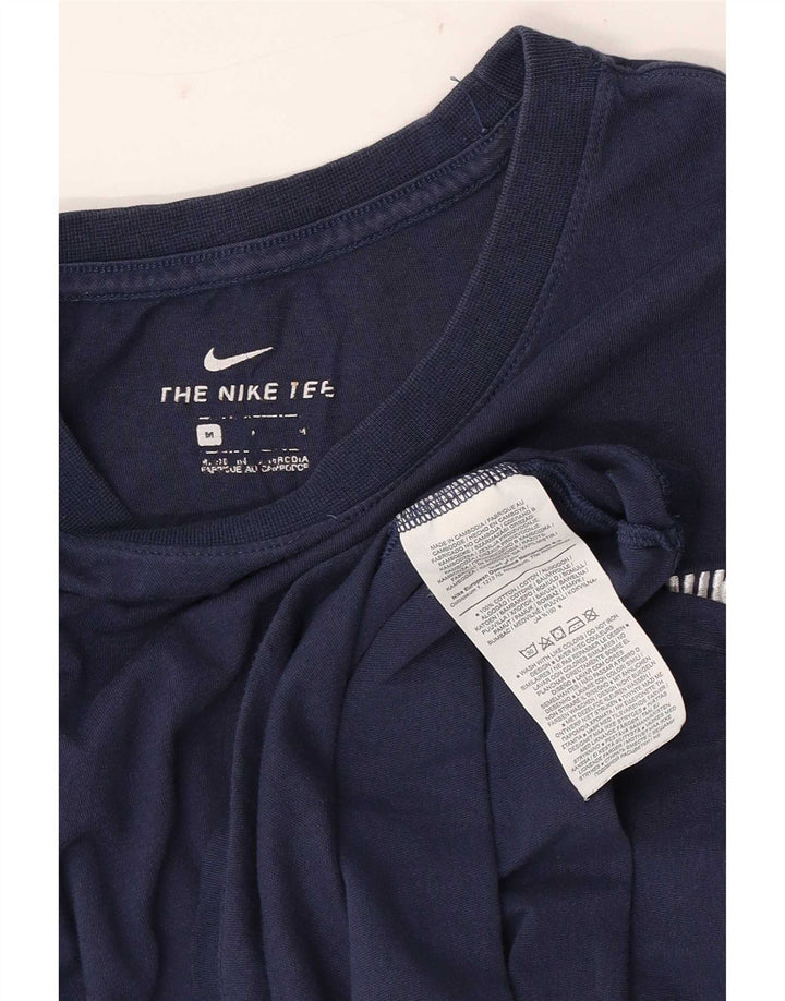 Nike Mens T-Shirt Top Medium Navy Blue Cotton